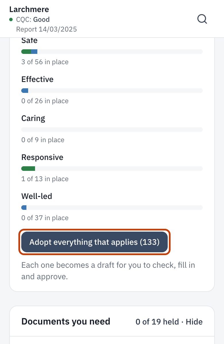 Policies for a manager: what applies, and Adopt everything that applies.