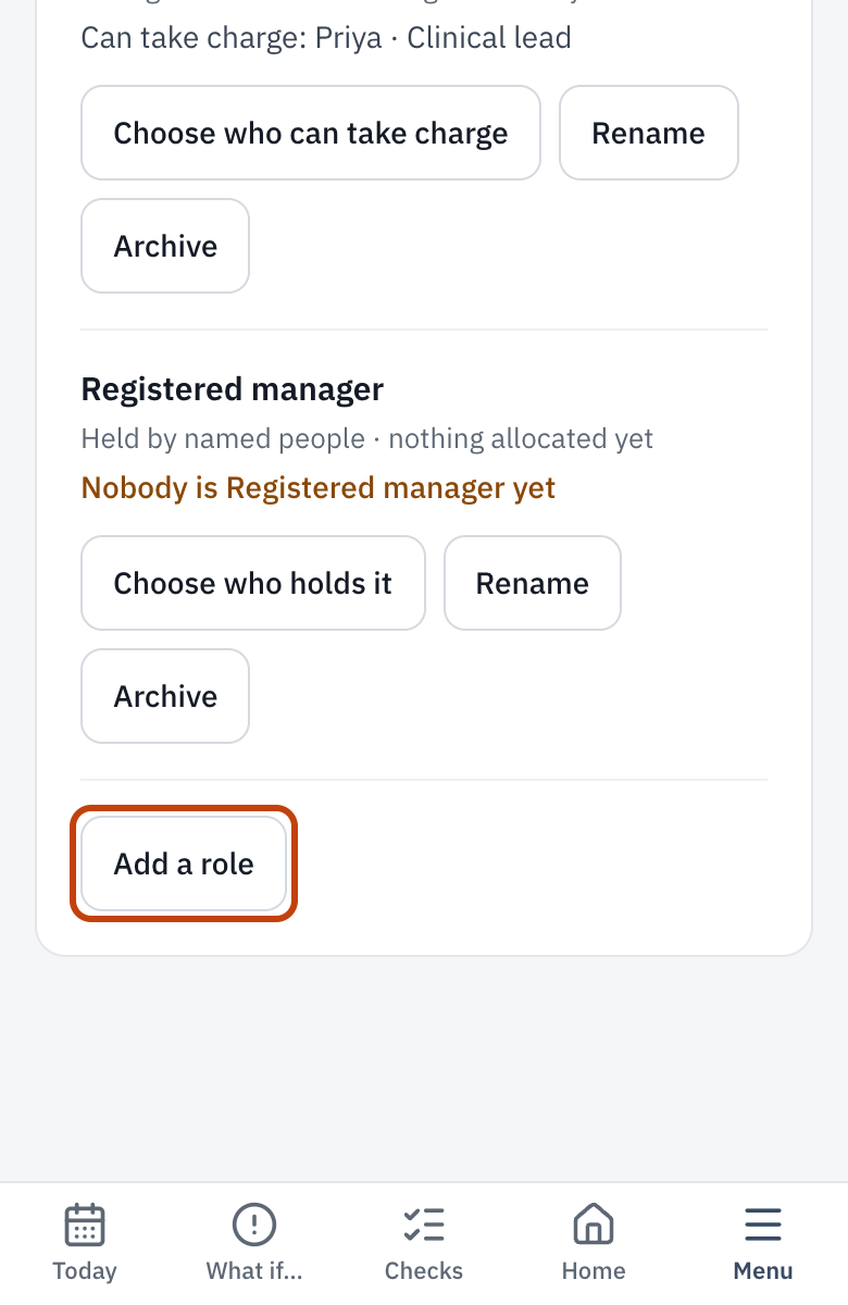 Roles in Team & access, with Add a role.